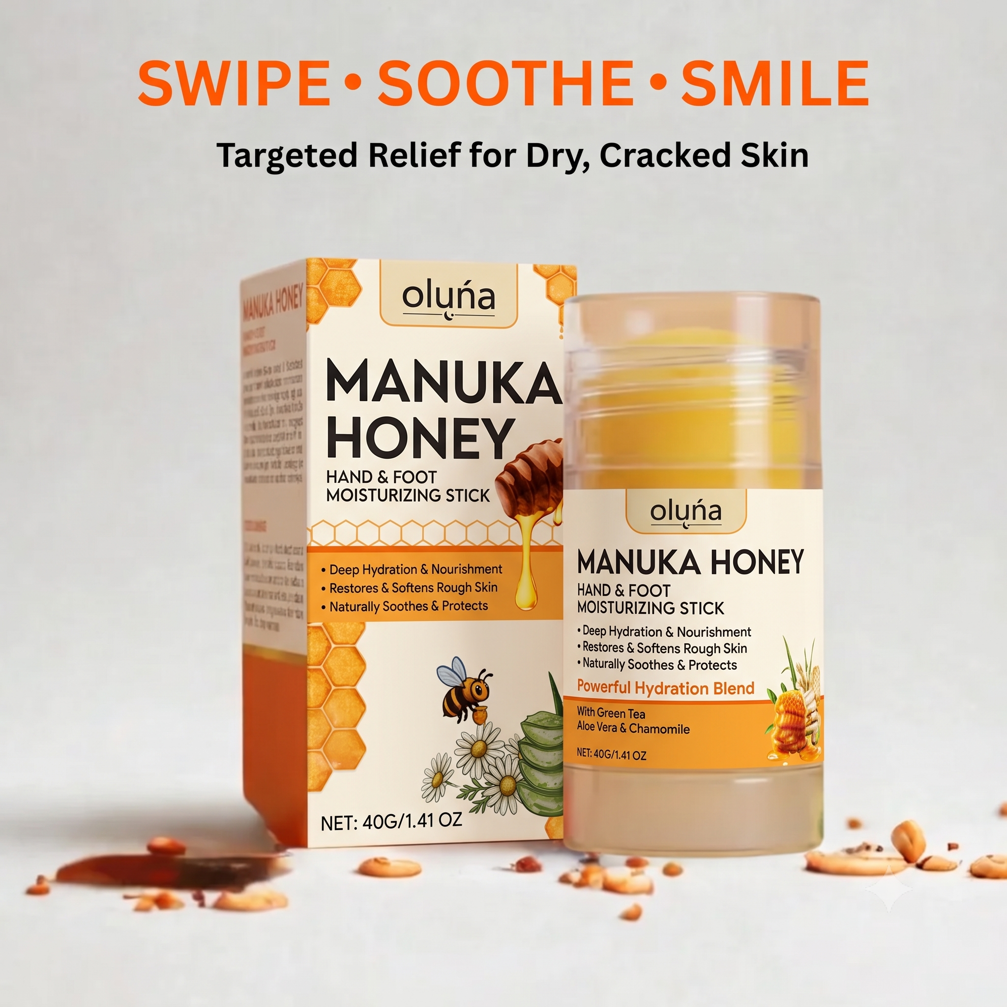 Oluńa Manuka Honey Feet Relief Stick